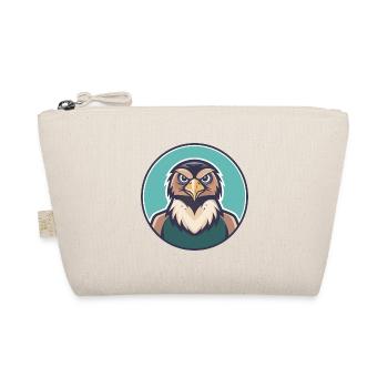 Hawk Kawaii Cartoon Figur Tier Haustier Gesicht - Bio-Täschchen - Natur - Vorne