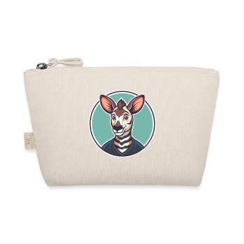 Okapi Kawaii Cartoon Character Animal Pet Face - Organic Pouch - nature - Front