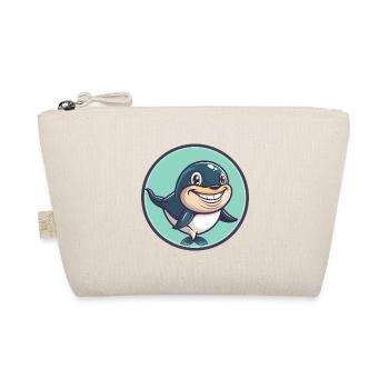 baleine kawaii dessin animé personnage animal visage d’animal - Trousse biologique - nature - Devant
