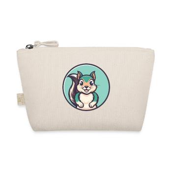 Eichhörnchen Kawaii Cartoon Figur Tier Haustier Gesicht - Bio-Täschchen - Natur - Vorne