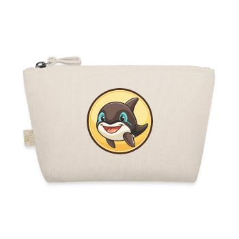 Orca Kawaii Cartoon Figur Tier Haustier Gesicht - Bio-Täschchen - Natur - Vorne