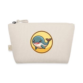 baleine kawaii dessin animé personnage animal visage d’animal - Trousse biologique - nature - Devant
