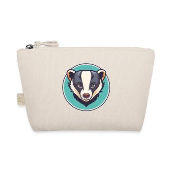 blaireau kawaii dessin animé personnage animal visage d’animal - Trousse biologique - nature - Devant