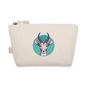 Antilope Kawaii Cartoon Figur Tier Haustier Gesicht - Bio-Täschchen - Natur - Vorne