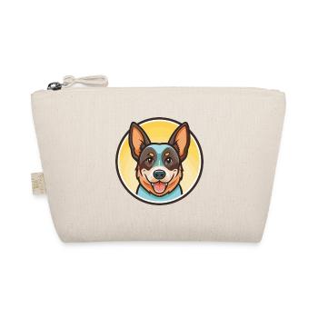 Australian Cattle Dog Breed Cartoon Kawaii Clipart - Organic Pouch - nature - Front