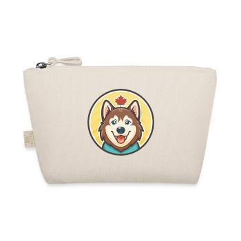 Canadian Labrador Husky Dog Breed Cartoon Kawaii - Organic Pouch - nature - Front