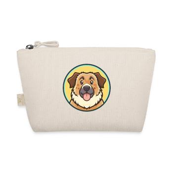 Caucasian Shepherd Dog Breed Cartoon Kawaii - Organic Pouch - nature - Front