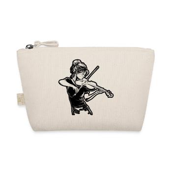 Dessin de fille de violon - Trousse biologique - nature - Devant