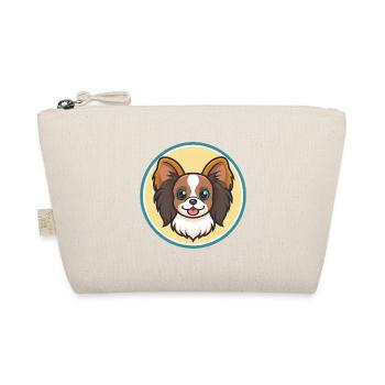 Chien de race Continental Toy Spaniel Dessin animé Kawaii - Trousse biologique - nature - Devant