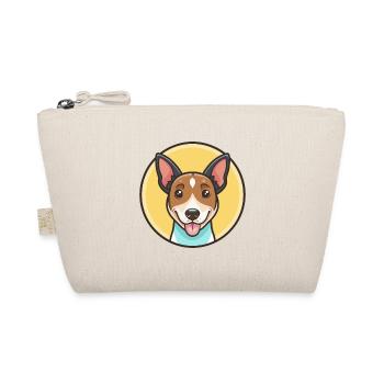 Chilean Fox Terrier Dog Breed Funny Cartoon Kawaii - Organic Pouch - nature - Front