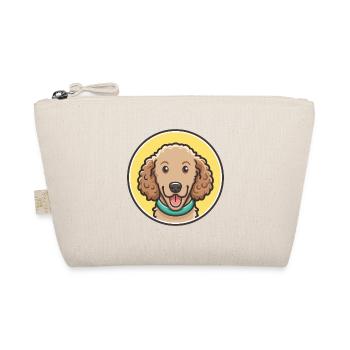 Curly Coated Retriever Hunderasse Karikatur Kawaii - Bio-Täschchen - Natur - Vorne