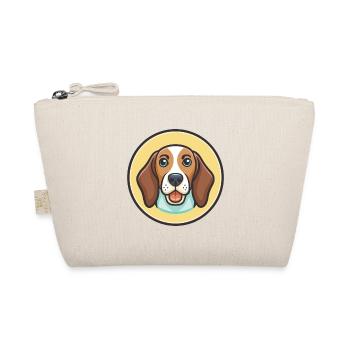 Estonian Hound Dog Breed Cartoon Kawaii Clipart - Organic Pouch - nature - Front