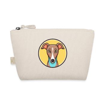 Englische Whippet Hunderasse Cartoon Kawaii Clipart - Bio-Täschchen - Natur - Vorne