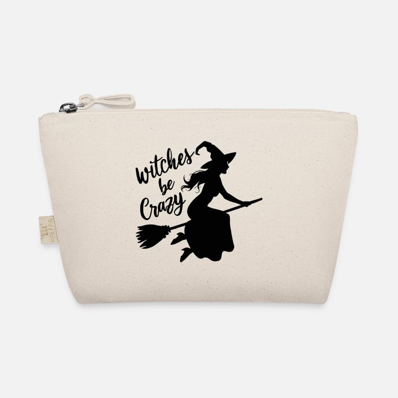 Hexe Hexenbroomen Spruch Sorcières Be Crazy Trousse biologique