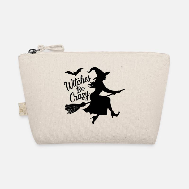 Halloween Witch Broom Witches Be Crazy Organic Pouch