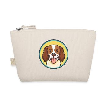 French Brittany Dog Breed Cartoon Kawaii Clipart - Organic Pouch - nature - Front