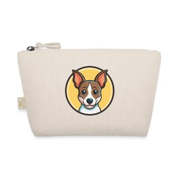 Miniatur Foxterrier Hund Rasse Cartoon Kawaii Haustier - Bio-Täschchen - Natur - Vorne