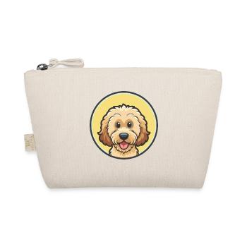 Labradoodle Dog Breed Funny Cartoon Kawaii Clipart - Organic Pouch - nature - Front