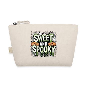 Sweet and Spooky Süßer Halloween Spruch - Bio-Täschchen - Natur - Vorne