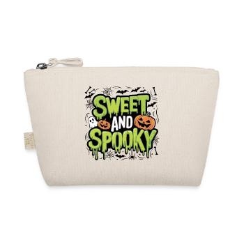 Sweet and Spooky Süßer Halloween Spruch - Bio-Täschchen - Natur - Vorne