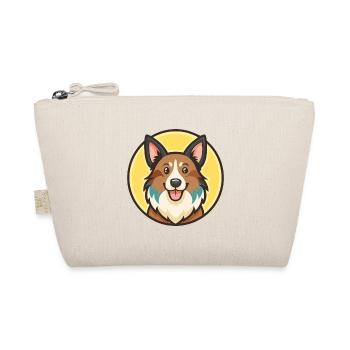 Patagonian Sheepdog Dog Breed Funny Cartoon Kawaii - Organic Pouch - nature - Front