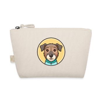 Patterdale Terrier Dog Breed Cartoon Kawaii - Organic Pouch - nature - Front