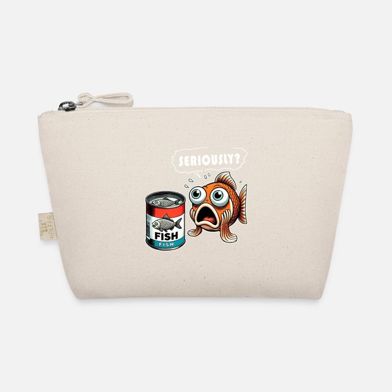 Funny canned fish design Organic Pouch