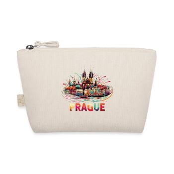 Prague Capital Czech Republic Gift - Organic Pouch - nature - Front