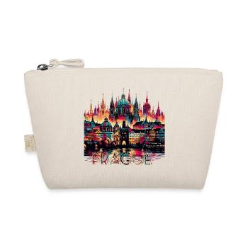 Prague Capital Czech Republic Gift - Organic Pouch - nature - Front