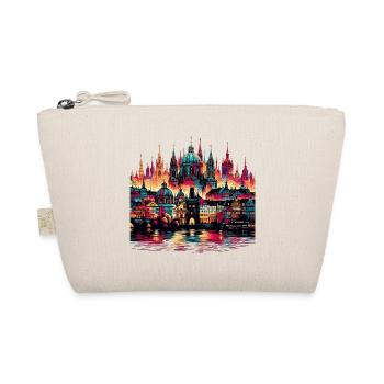 Prague Capital Czech Republic Gift - Organic Pouch - nature - Front