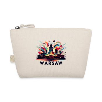 Warsaw Capital Poland Gift - Organic Pouch - nature - Front