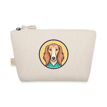 Saluki Hund Rasse Cartoon Kawaii Clipart Tier Haustier - Bio-Täschchen - Natur - Vorne