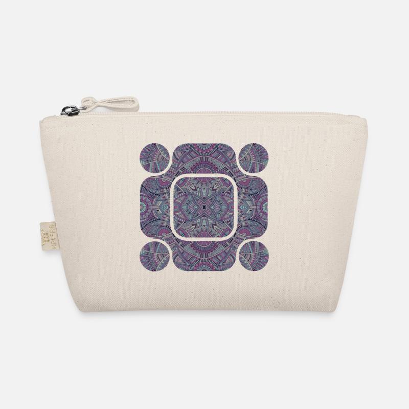 Purple Aztec Abstract Organic Pouch