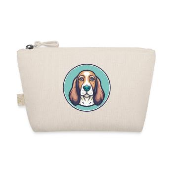 Basset Fauve De Bretagne Hunderasse Cartoon Kawaii - Bio-Täschchen - Natur - Vorne