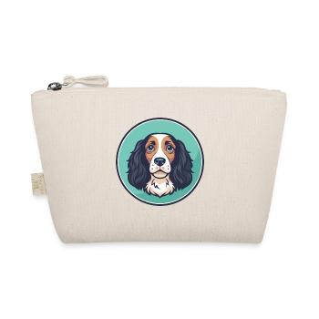 Alpine Spaniel Dog Breed Cartoon Kawaii Clipart - Organic Pouch - nature - Front