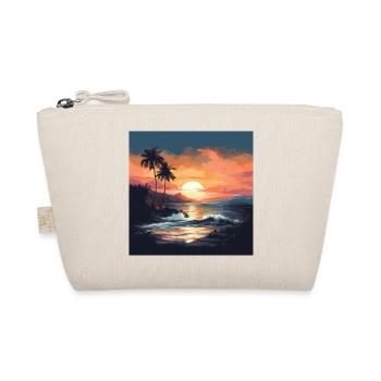 Tropical sunset on the beach - Organic Pouch - nature - Front