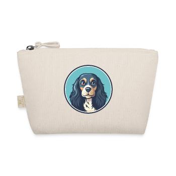 Blue Picardy Spaniel Dog Breed Cartoon Kawaii Pet - Organic Pouch - nature - Front