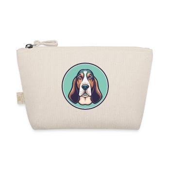 Blue Gascony Basset Dog Breed Funny Cartoon Kawaii - Organic Pouch - nature - Front