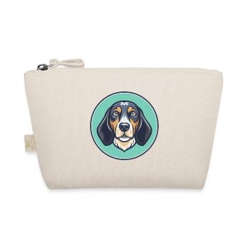 Bluetick Coonhound Dog Breed Cartoon Kawaii - Organic Pouch - nature - Front