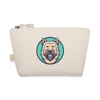 Briard Dog Breed Cartoon Kawaii Clipart Animal Pet - Organic Pouch - nature - Front