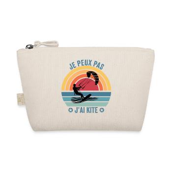 je peux pas j'ai kite cadeau drôle kitesurf - Trousse biologique - nature - Devant