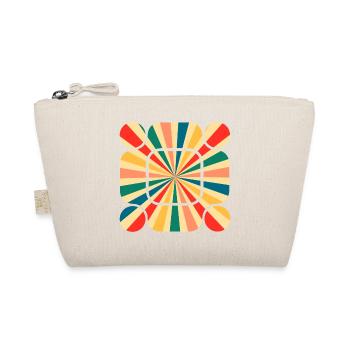 Retro Pattern: Immerse yourself in the Vibration of Colors - Organic Pouch - nature - Front