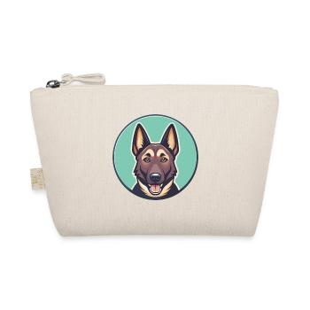 Dutch Shepherd Dog Breed Cartoon Kawaii Clipart - Organic Pouch - nature - Front