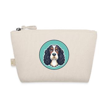 English Water Spaniel Dog Breed Cartoon Kawaii Pet - Organic Pouch - nature - Front