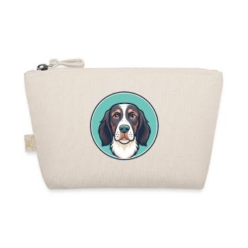 Frisian Pointing Dog Breed Cartoon Kawaii Clipart - Organic Pouch - nature - Front