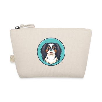 Japanese Chin Dog Breed Cartoon Kawaii Clipart Pet - Organic Pouch - nature - Front