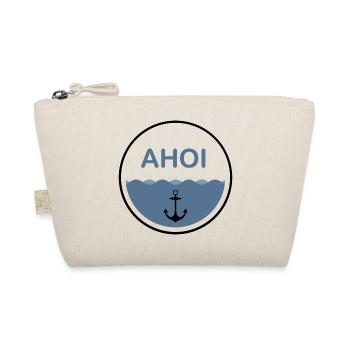 Anker Ahoi Logo I (black) - Bio-Täschchen - Natur - Vorne