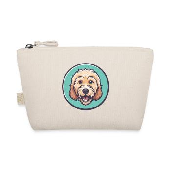 Labradoodle Dog Breed Funny Cartoon Kawaii Clipart - Organic Pouch - nature - Front