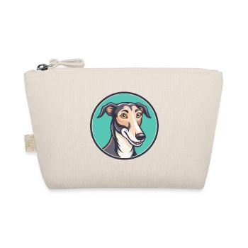 Lurcher Dog Breed Cartoon Character Kawaii Clipart - Organic Pouch - nature - Front