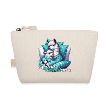 Offizielles Kuschelshirt Lama Lamas Geschenk - Bio-Täschchen - Natur - Vorne